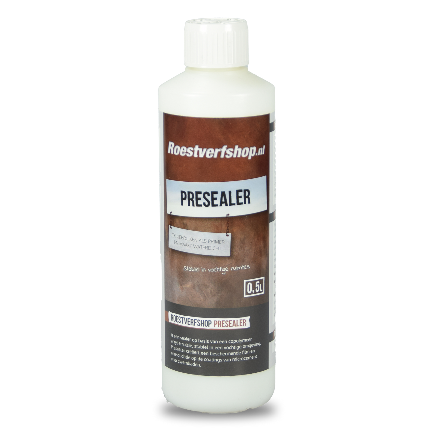 IJzerverf fijn met oxidatie effect en presealer