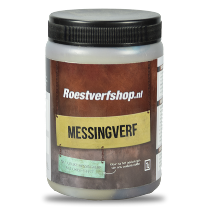 Messingverf met oxidatie effect en presealer