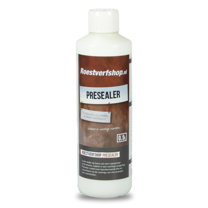 Messingverf met oxidatie effect en presealer